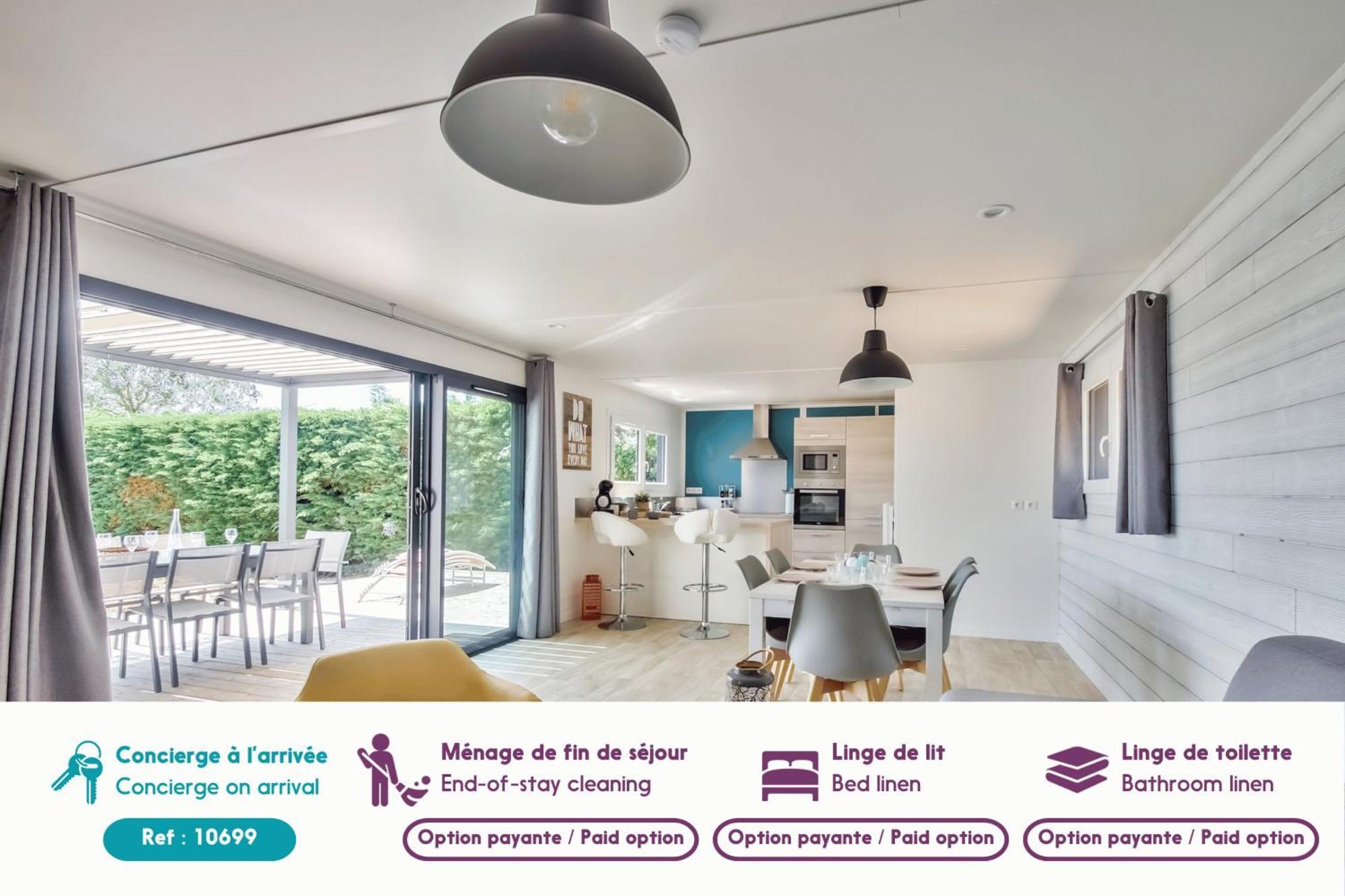 Chalet Pour 8 Dans Residence Avec Piscine Chauffee Brétignolles-sur-Mer Buitenkant foto